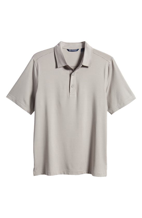 Cutter & Buck Pencil Stripe Golf Polo In Polished ModeSens