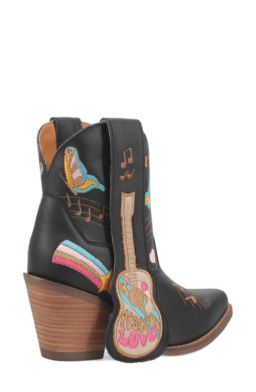 Shop Dingo Melody Embroidered Western Boot In Black