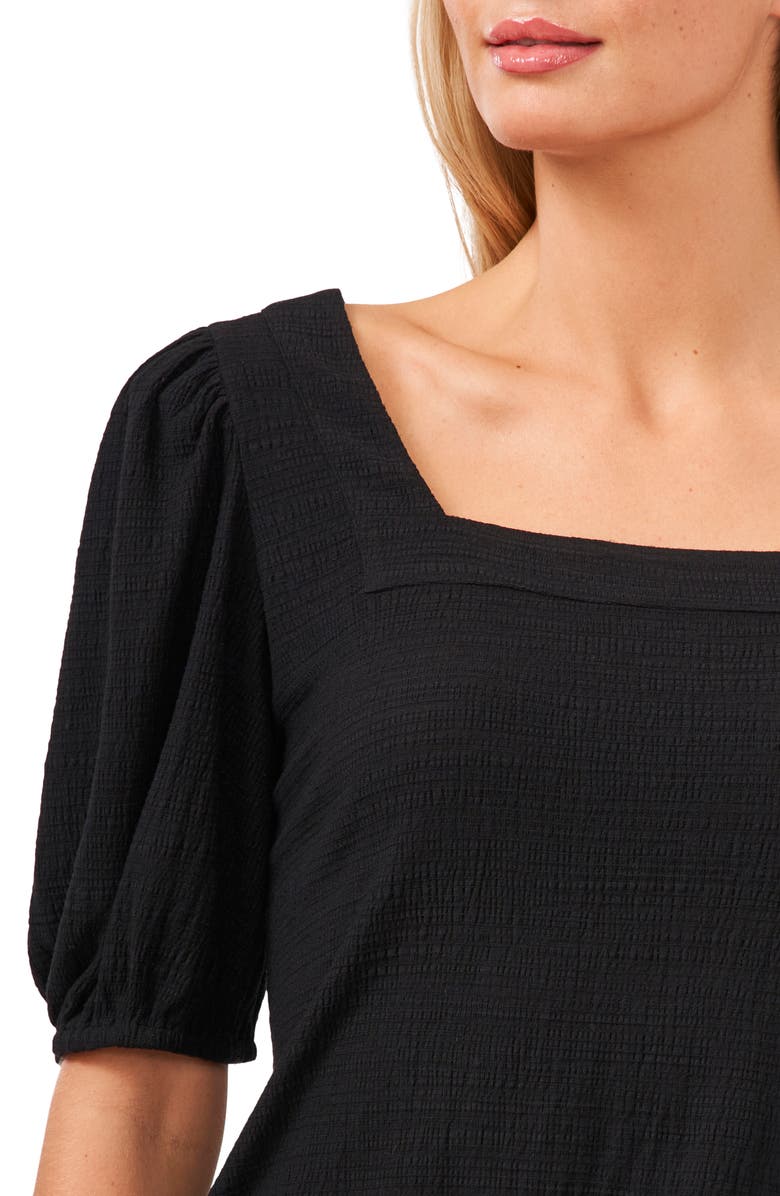 Cece Puff Sleeve Square Neck Top Nordstrom