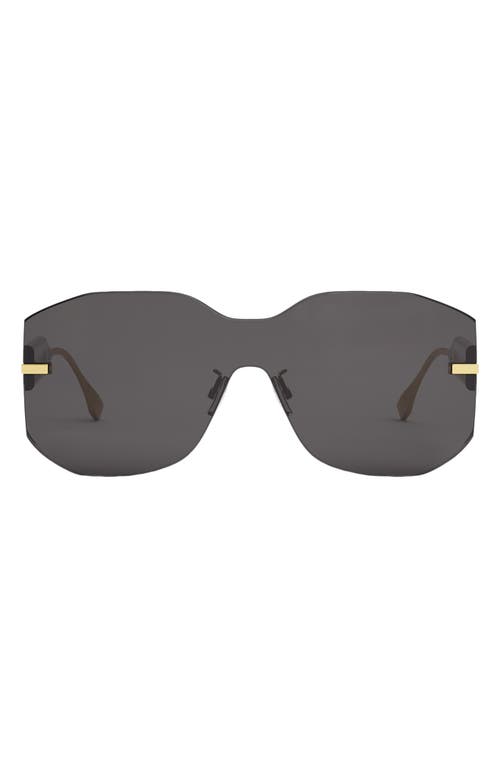 'Fendigraphy Geometric Sunglasses in Shiny Endura Gold /Smoke at Nordstrom
