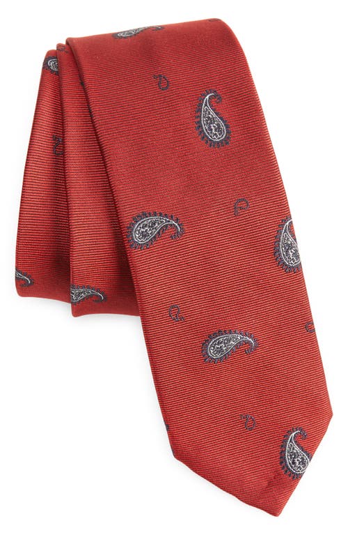 Thom Browne Paisley Silk Tie in Red at Nordstrom