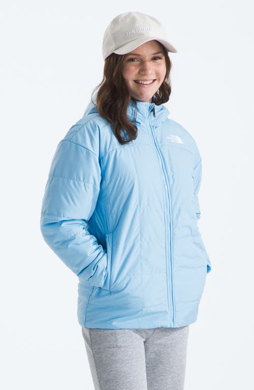 Shop The North Face Kids' Shasta Water Repellent Reversible Hooded Jacket In Cornflower