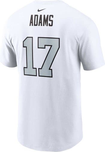 Nike Men's Nike Davante Adams White Las Vegas Raiders Player Name & Number  T-Shirt