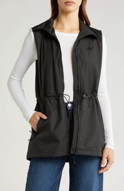 Essence Zip-Up Vest in Black