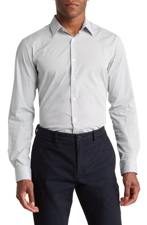Sylvain Stretch Button-Up Shirt