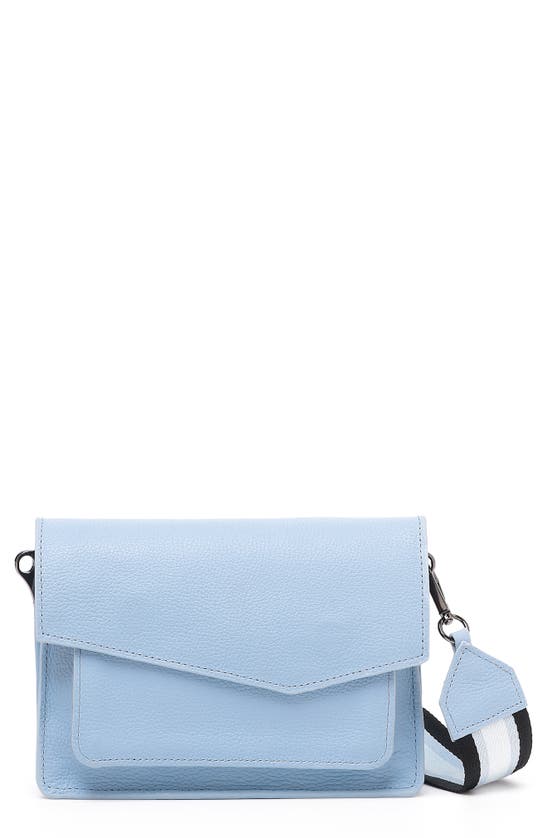 Botkier Cobble Hill Leather Crossbody Bag In Tranquil Blue