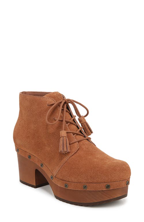 Dr. Scholl's Women's Original Chic Lace-up Platform Booties In Honey Brown