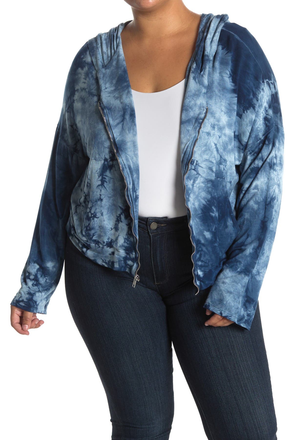 tie dye zip jacket