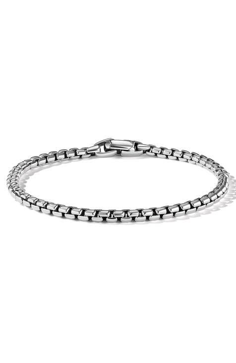 David Yurman Medium Box Chain Bracelet Silver