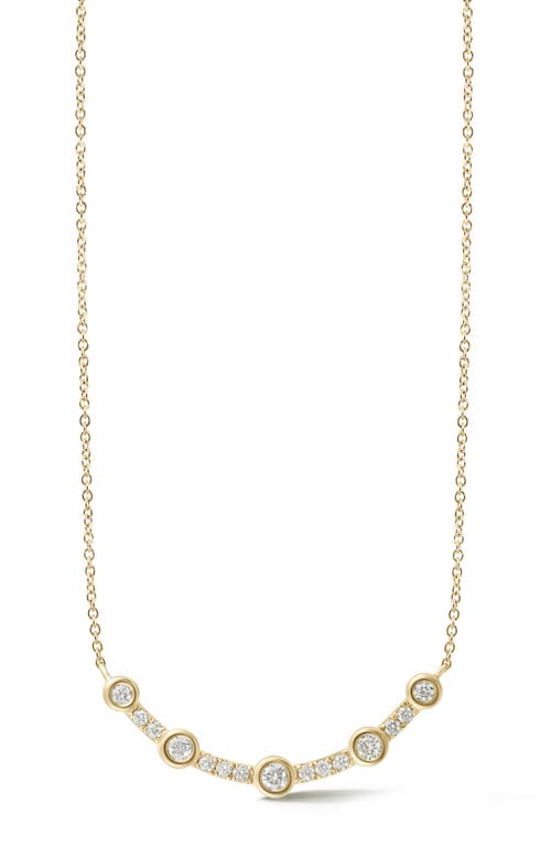 Dana Rebecca Designs Lulu Jack Diamond Curved Bar Pendant Necklace In Gold