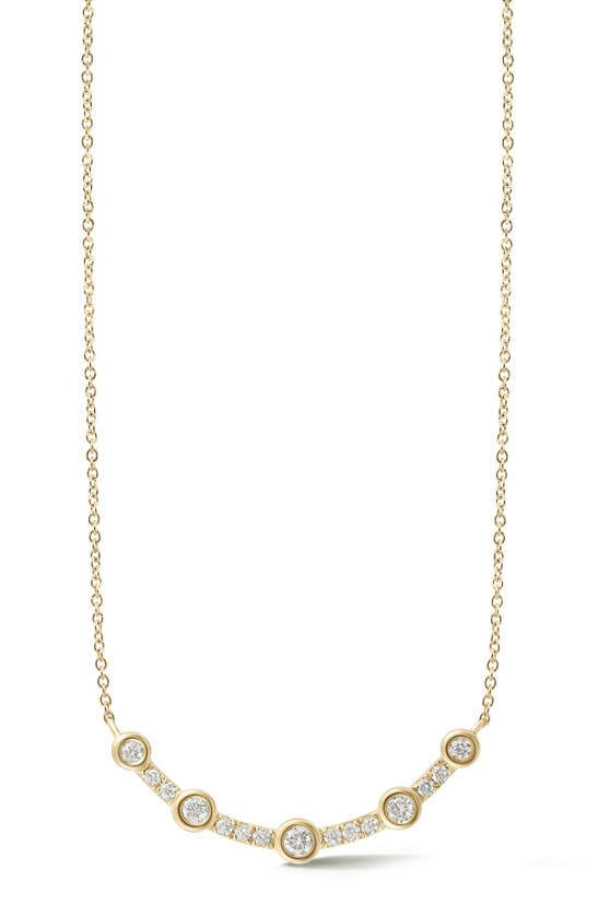 Shop Dana Rebecca Designs Lulu Jack Diamond Curved Bar Pendant Necklace In Yellow Gold/ Diamond