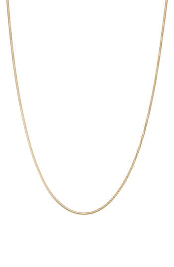 Fzn Snake Chain Necklace In Yellow