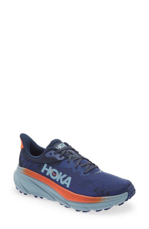 Shop Hoka Challenger 7 Running Shoe In Outer Space/dark Citron