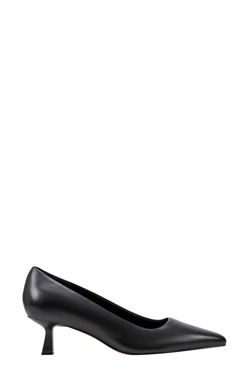 Shop Marc Fisher Ltd Kendri Pointed Toe Kitten Heel Pump In Black