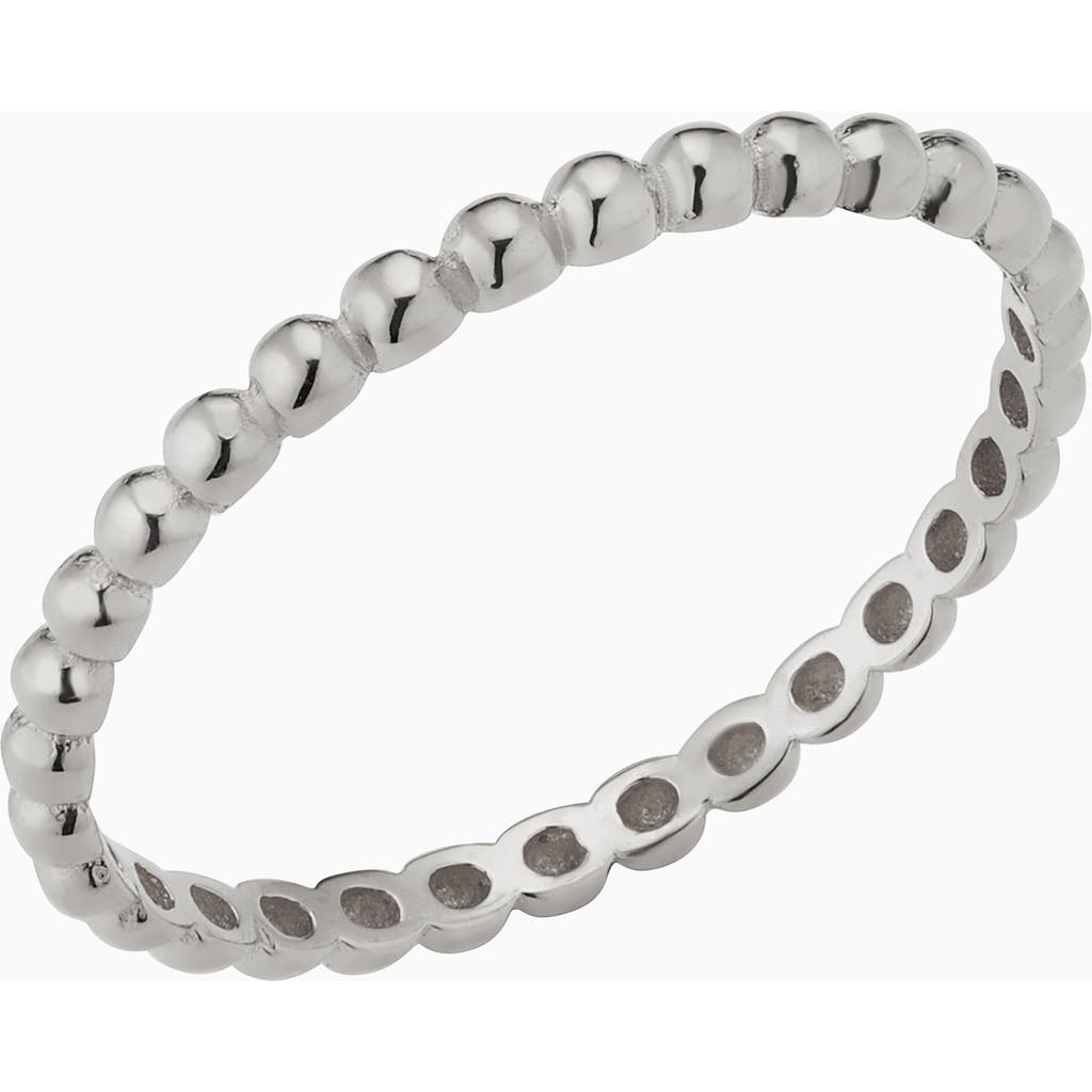Oradina Women's 14k White Gold Have A Ball Stack Ring In White Gold