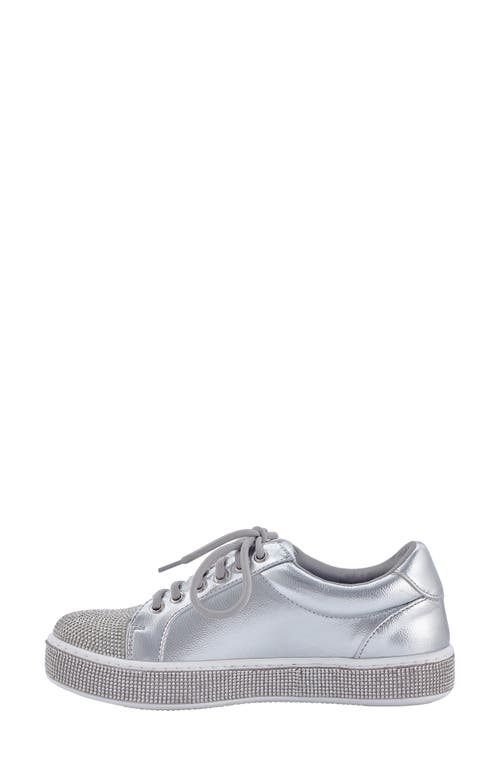 Lady Couture Legend Rhinestone Sneaker In Silver