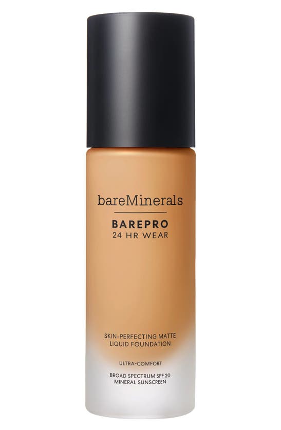 Shop Bareminerals Barepro 24hr Wear Skin-perfecting Matte Liquid Foundation Mineral Spf 20 Pa++ In Medium 35 Warm