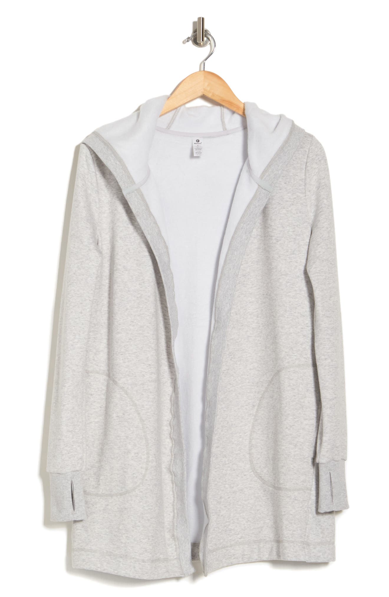 90 degree by reflex heavy fleece open front cardigan