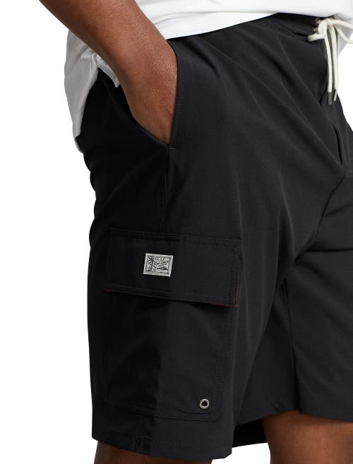 Polo Ralph Lauren Fleece Athletic Shorts In Polo Black