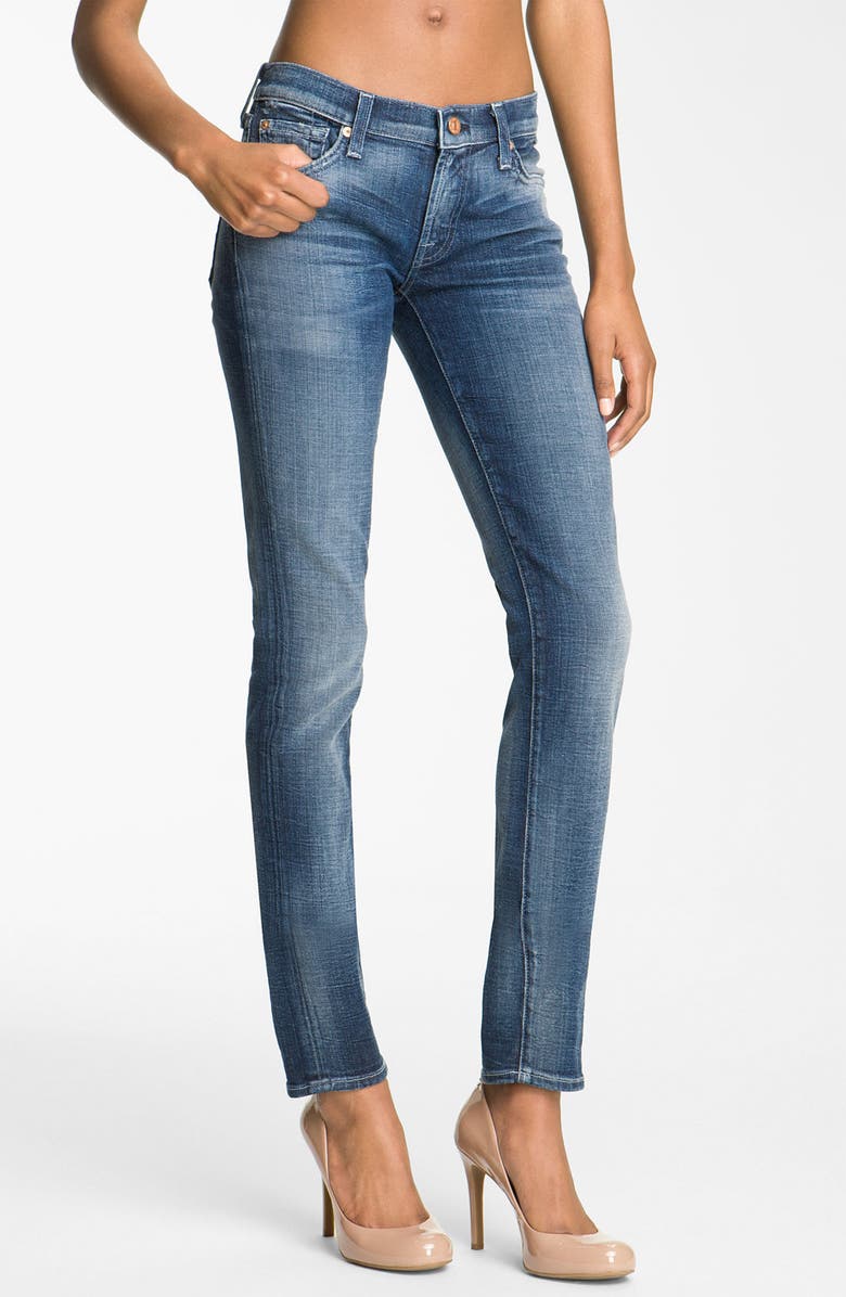 7 For All Mankind® 'Roxanne' Skinny Stretch Jeans (Brushed Desert Wind ...