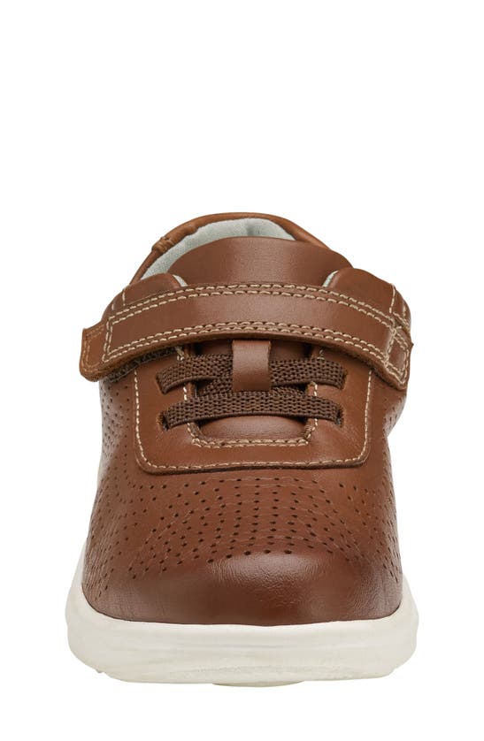 Shop Johnston & Murphy Kid's Activate U-throat Hook & Loop Sneaker In Tan Full Grain