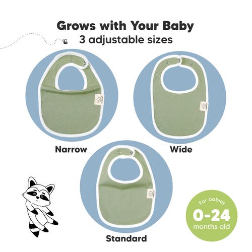 KEABABIES KEABABIES 8-PACK BABY DROOL BIBS 