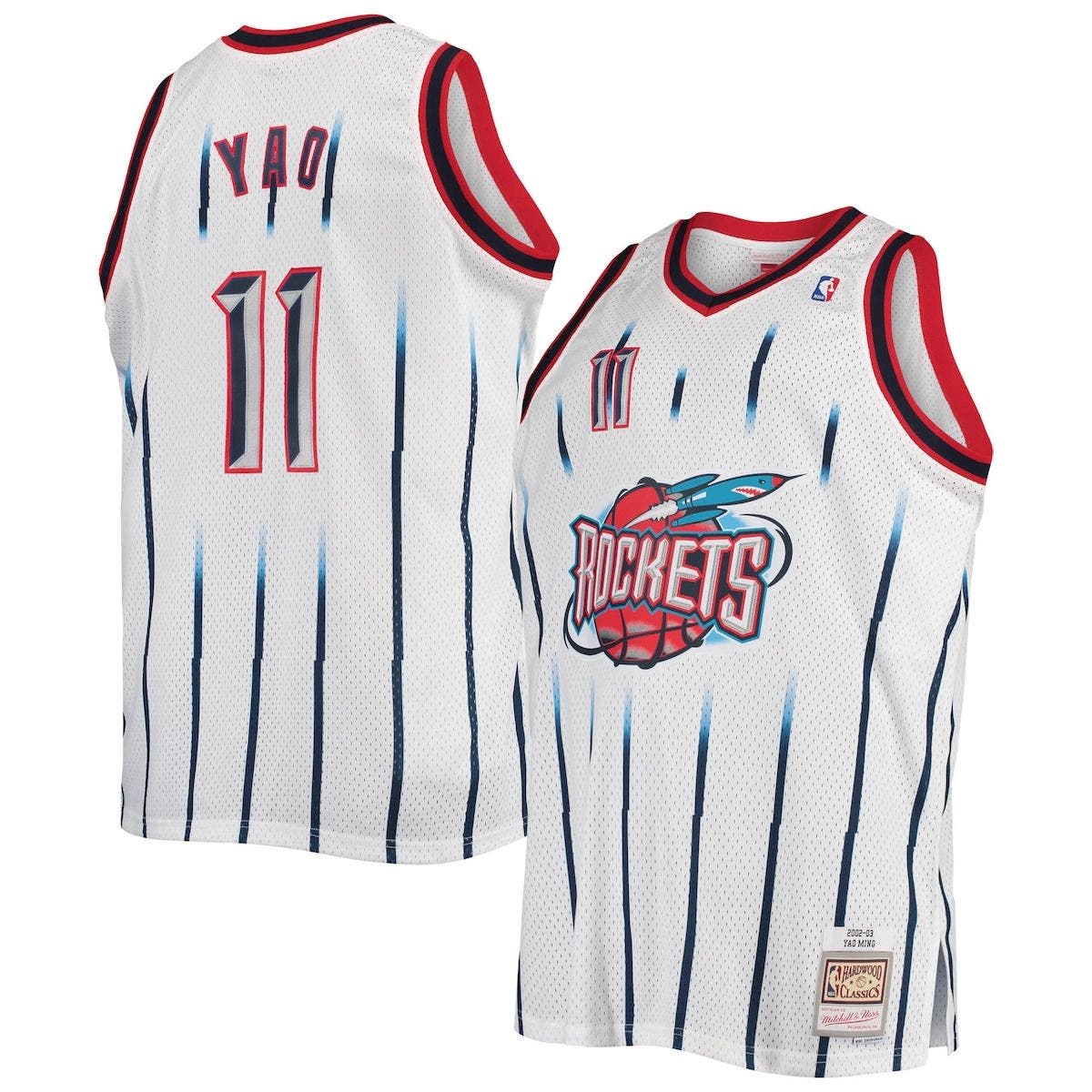 yao ming white jersey