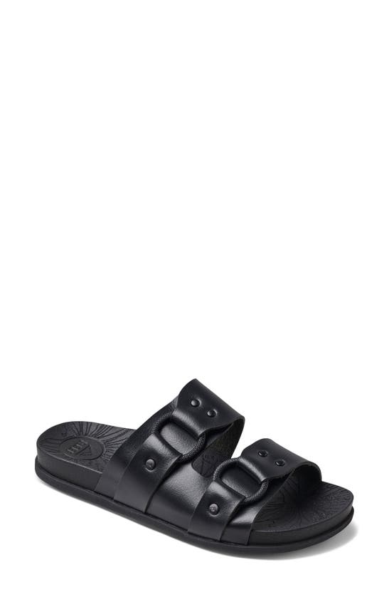 Shop Reef Cushioned Vera Cruz Slide Sandal In Black Night