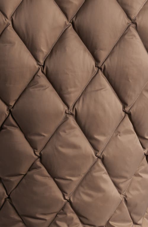 Afield Out Stone Puffer Vest In Brown