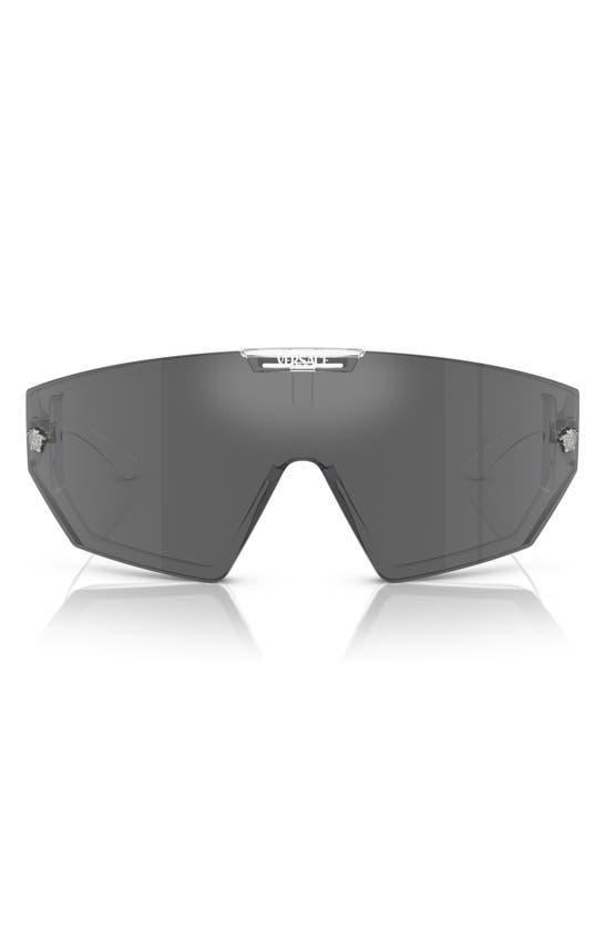 Versace Medusa Horizon Shield Sunglasses In Crystal