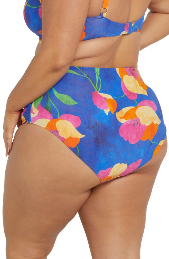 Shop Artesands Au Contraire Botticelli High Waist Bikini Bottoms In Blue
