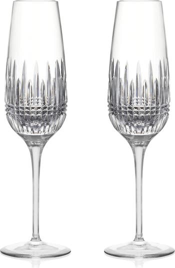 Waterford Love Forever Set of 2 Lead Crystal Champagne Flutes