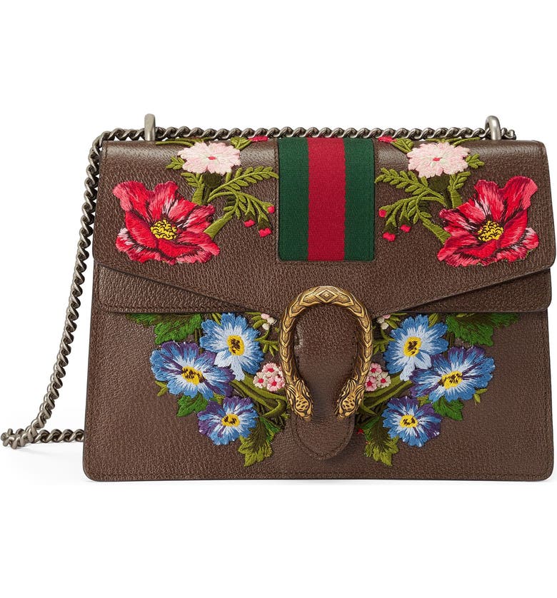 Gucci Medium Dionysus Embroidered Leather Shoulder Bag | Nordstrom