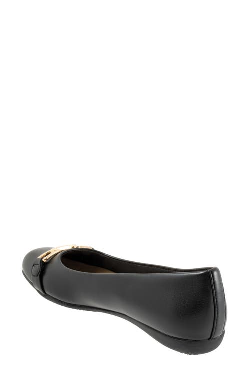 Shop Trotters Sadie Flat In Black