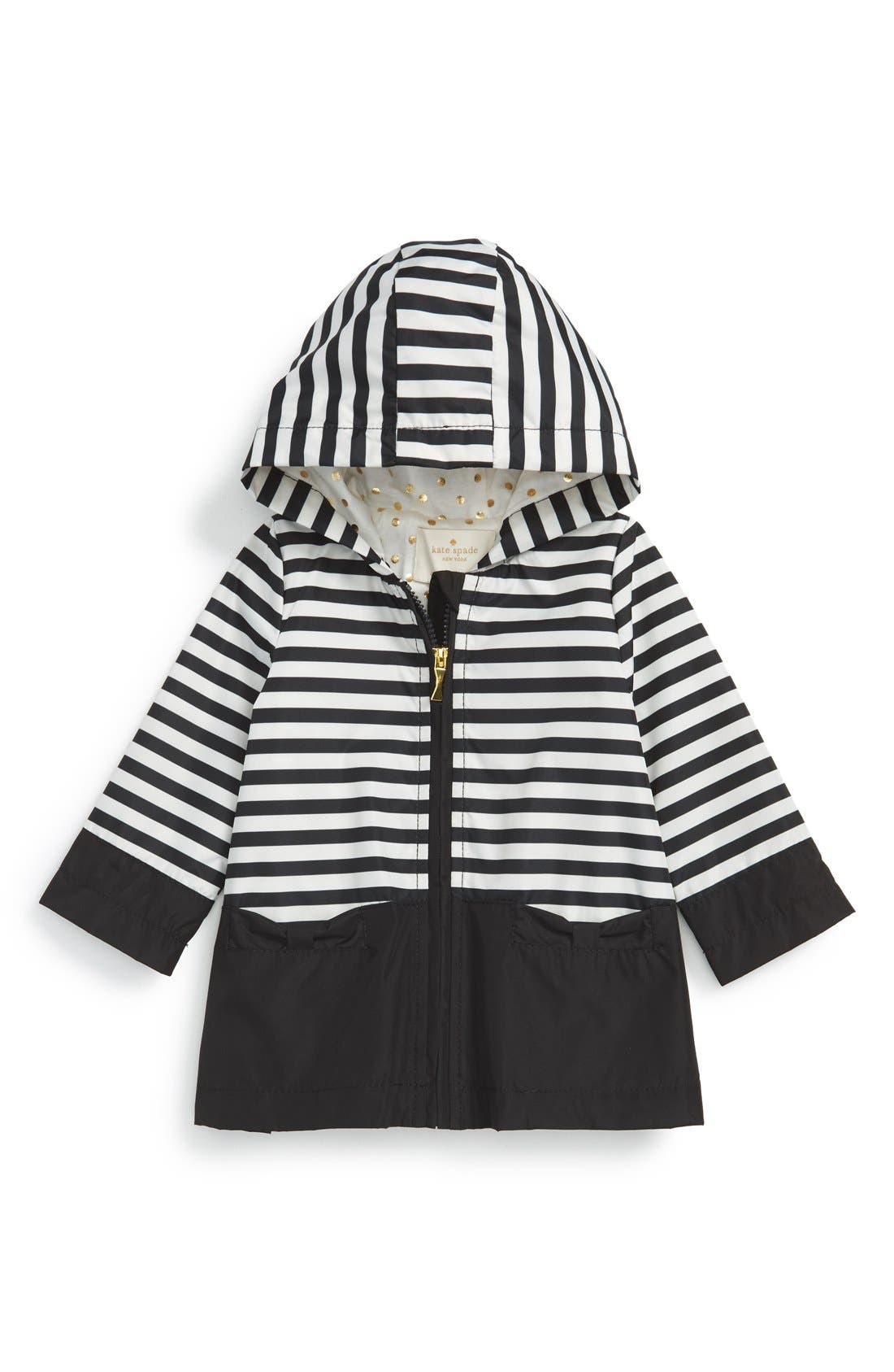 kate spade new york stripe raincoat (Baby Girls) Nordstrom