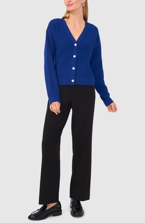 Halogenr Halogen(r) Embellished Button Cardigan In Twilight Blue