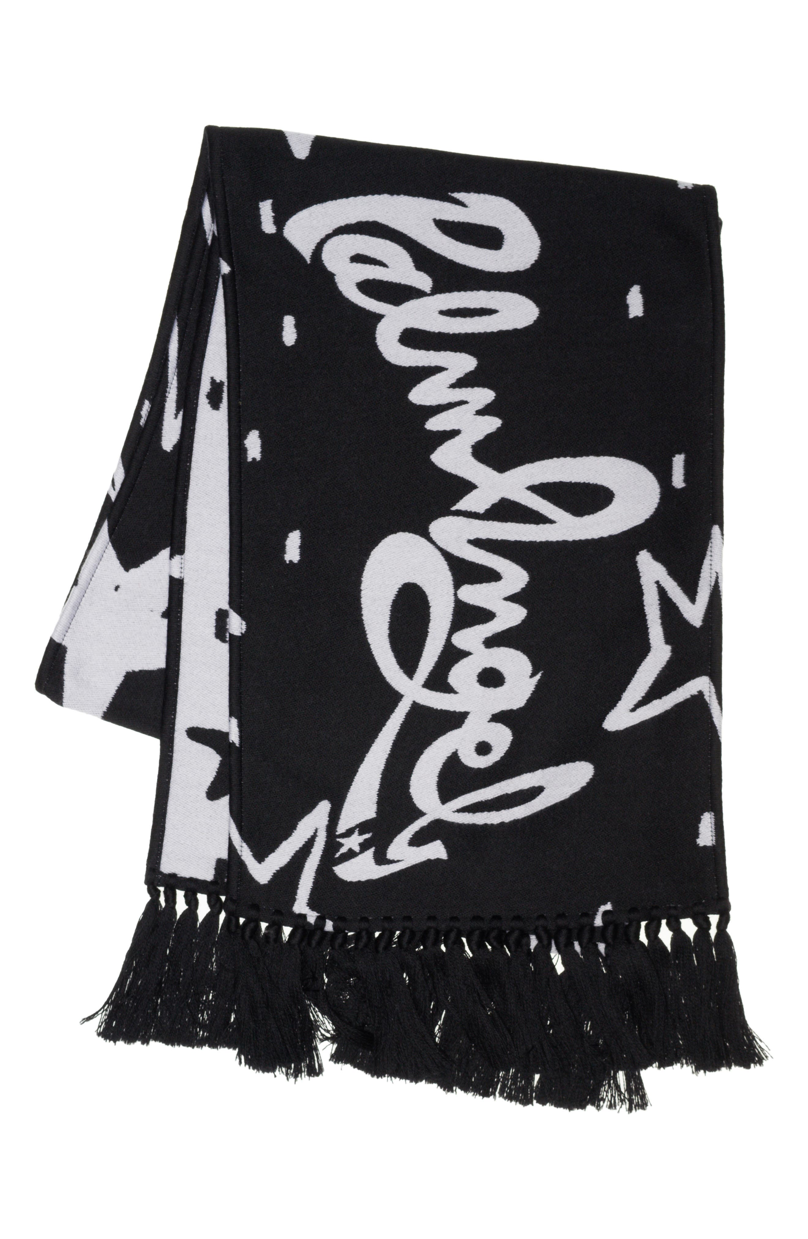 Palm Angels Night Sky Wool Blend Scarf 