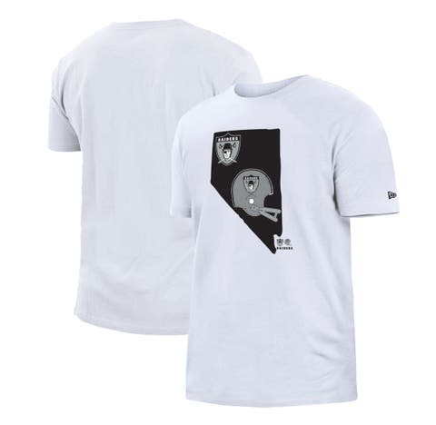 Las Vegas Raiders Pride Graphic T-Shirt - White - Womens