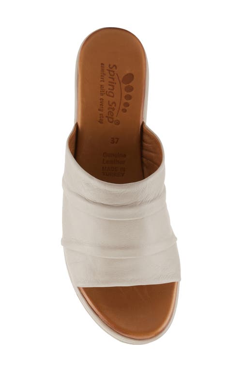 Shop Spring Step Allerton Platform Wedge Slide Sandal In Light Taupe