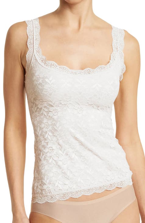 Buy Hunkemoller Lace Camisole with Strappy Sleeves, Grey Color Women