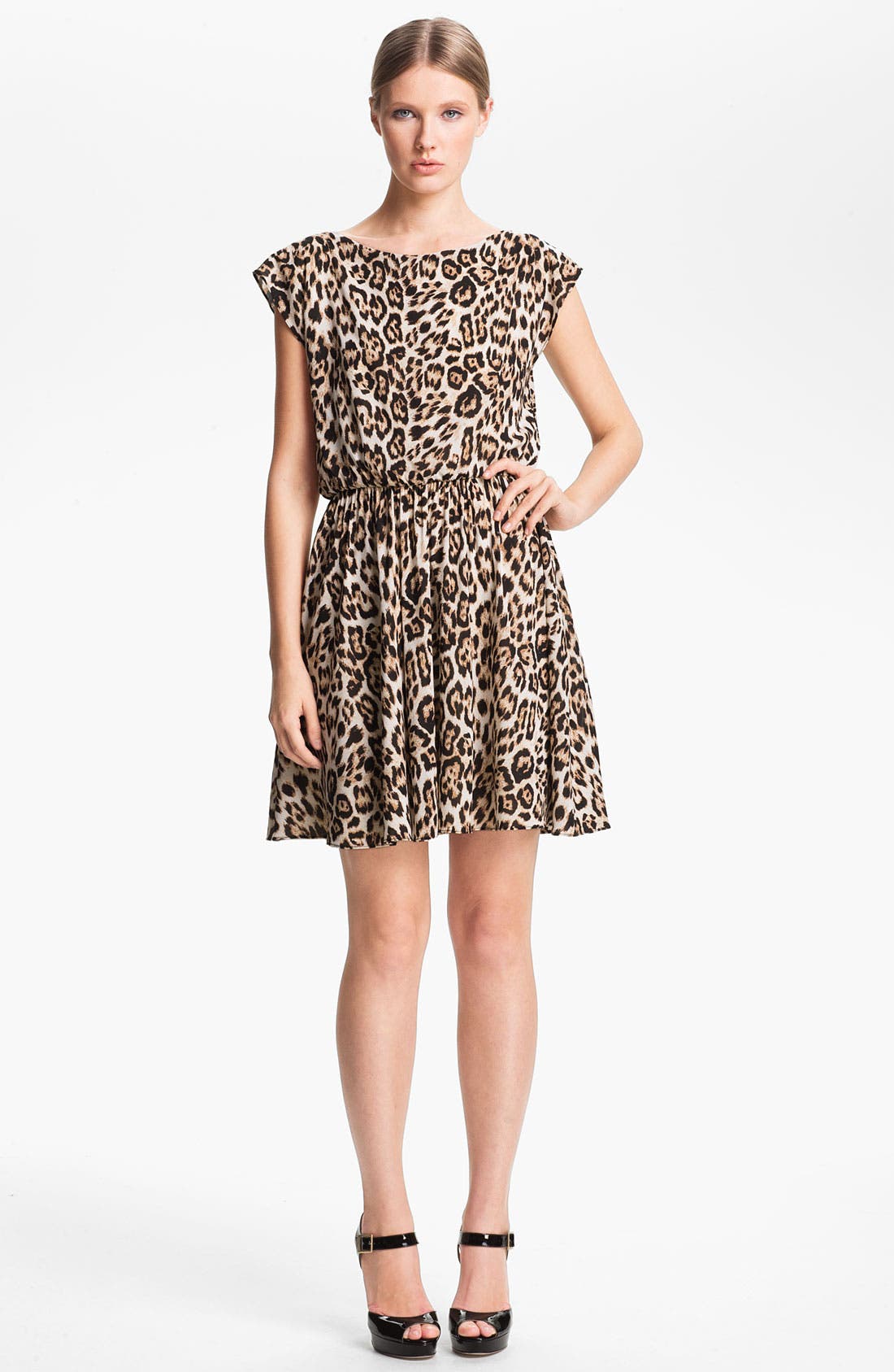 alice and olivia animal print dress