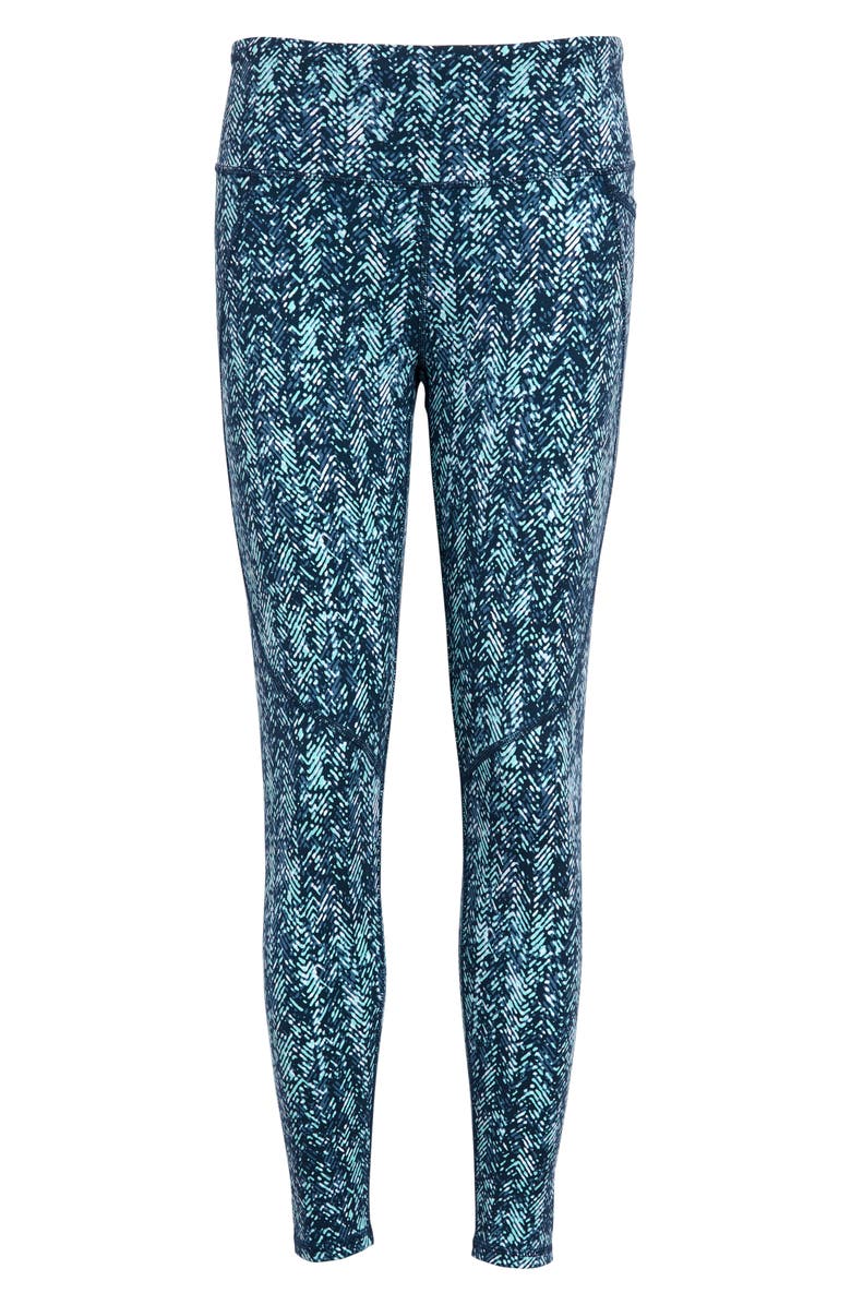 SWEATY BETTY Power Workout 7/8 Leggings, Main, color, BLUE HERRINGBONE