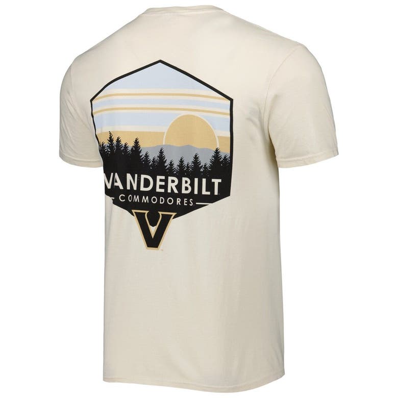 Shop Image One Cream Vanderbilt Commodores Landscape Shield T-shirt