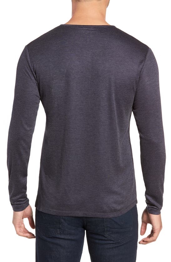 Stone Rose Regular Fit Henley In Navy