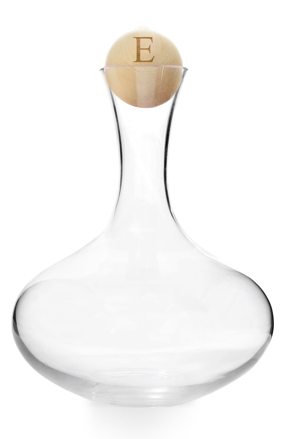 CATHY'S CONCEPTS,
                                        Monogram Wine Decanter,
                                        Main thumbnail 5, color,
                                        105