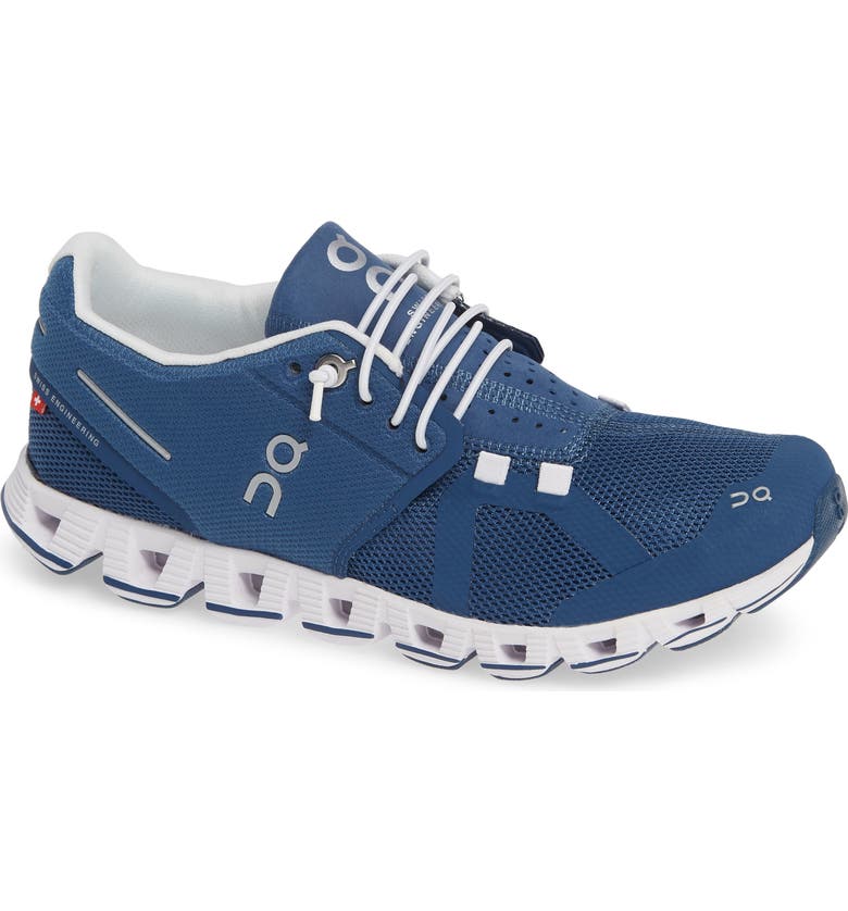 ON RUNNING Cloud Running Shoe, Main, color, DENIM/ WHITE