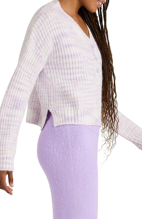 Shop Florence By Mills V-neck Crop Sweater In Soft Millie Lavender