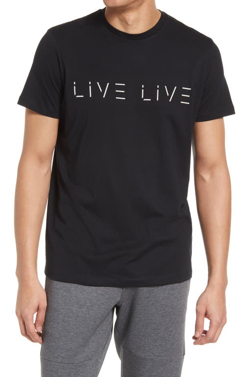 LIVE LIVE Cotton Logo Graphic Tee in Blackout