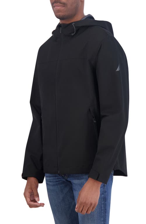 Shop Nautica Lightweight Water Resistant Jacket In Black