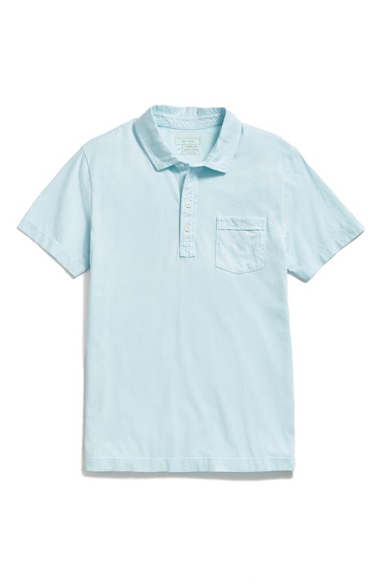 Billy Reid Pensacola Organic Cotton Polo In Pale Blue | ModeSens